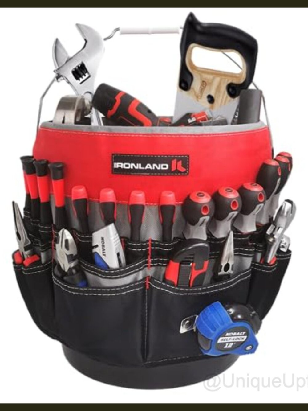 Bucket Tool Organizer 51 Pockets Fits 3.5-5 Gallon Bucket Waterproof